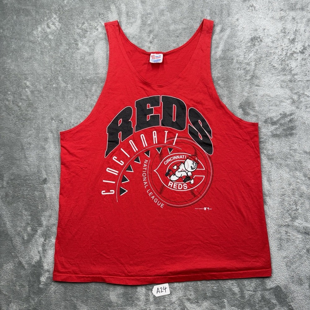 Vintage Cincinnati Reds National League 1993 Tank Top Rare Made In USA size XXL